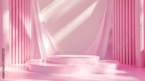 pink background with flower, 핑크색 배경 04