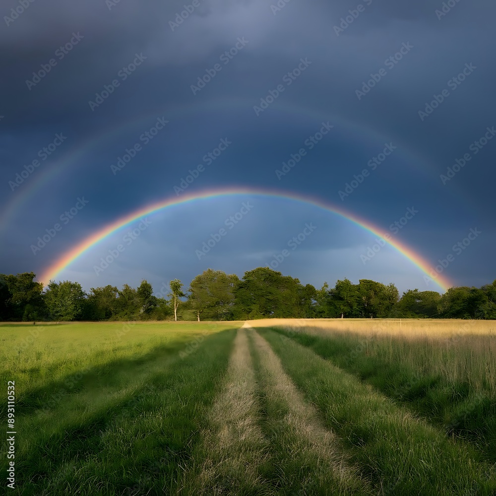 Naklejka premium Reflect on a natural phenomenon (like a rainbow, thunderstorm, or eclipse) that you've experienced recently and its impact on your day