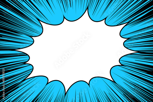 An impactful background of concentrated lines