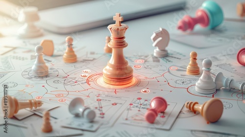 Business campaign, executive roadmap, market trends, plan
