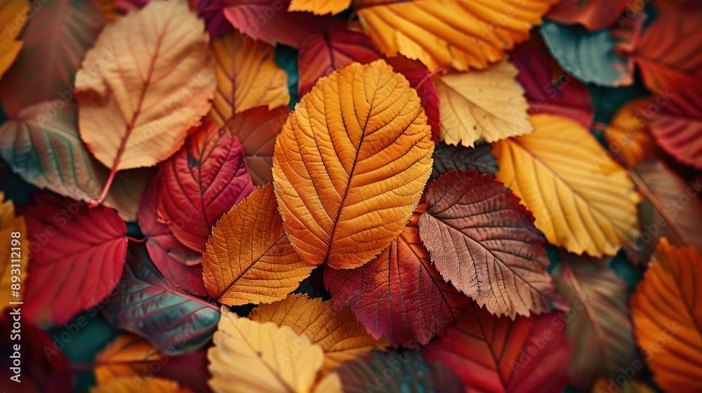 Obraz premium Autumn Leaves Texture.