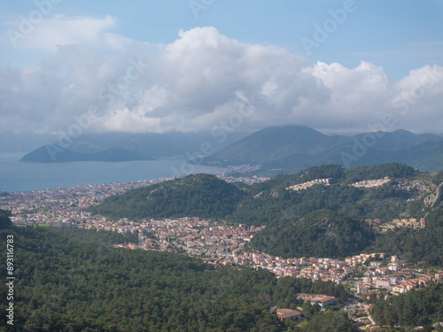 Marmaris in the Summer Season Drone Photo, Marmaris Mugla, Turkiye (Turkey)