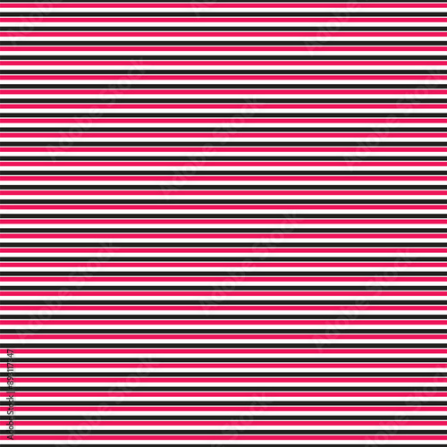 Red and black stripes line seamless pattern vector image for backdrop or fabric style