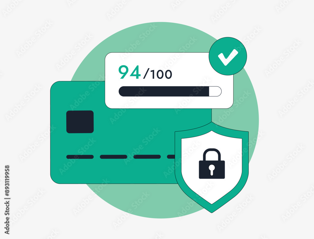 Bank card fraud detection - unauthorized use to steal funds or make purchases. Identity theft, credit card security, online fraud. Financial crime with secure transactions, phishing illustration Bank card fraud detection - unauthorized use to steal funds or make purchases. Identity theft, credit card security, online fraud. Financial crime with secure transactions, phishing illustration