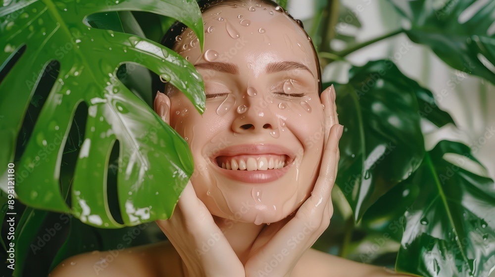 Natural moisturizing mask: Use the power of green and water to protect the skin and create a healthy and happy beautiful life
