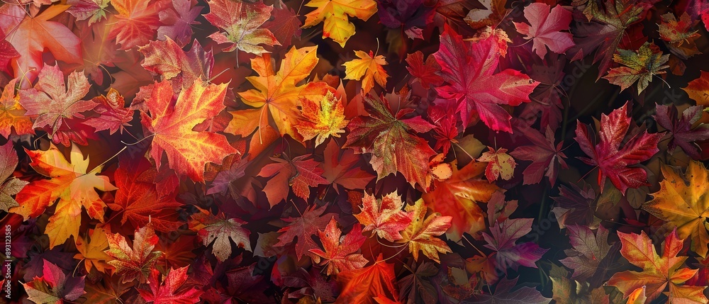 A Tapestry of Autumn Leaves in Warm Hues A Tapestry of Autumn Leaves in Warm Hues