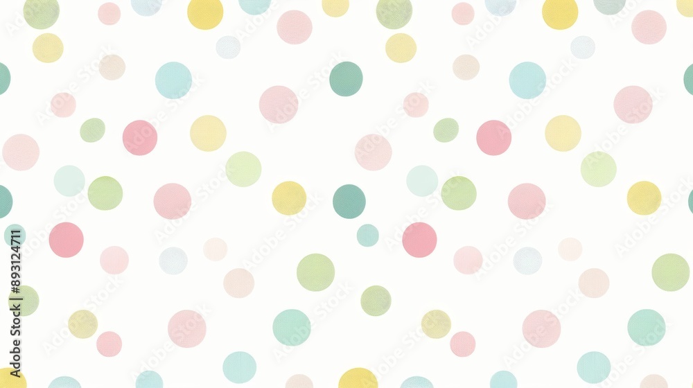 Pastel Polka Dot Seamless Pattern. Pastel Polka Dot Seamless Pattern.