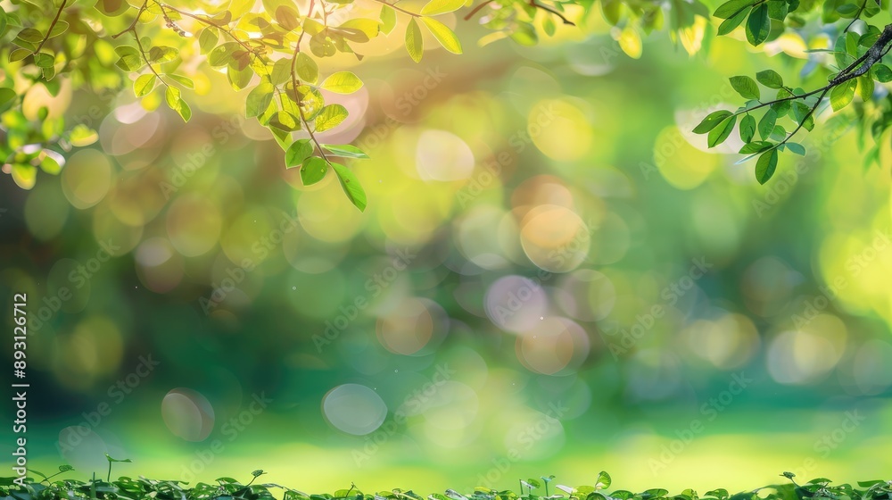 Nature background with bokeh light, Spring and summer garden/park, Blurred outdoor abstract Nature background with bokeh light, Spring and summer garden/park, Blurred outdoor abstract