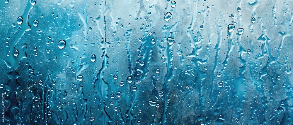 Abstract Blue Water Droplets Pattern Abstract Blue Water Droplets Pattern