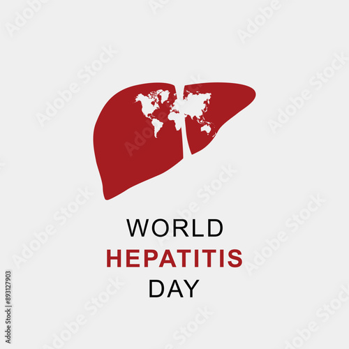 World Hepatitis Day Background Vector Illustration.