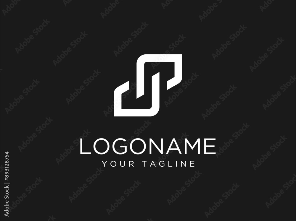 Letter JP logo design monogram vector template Letter JP logo design monogram vector template