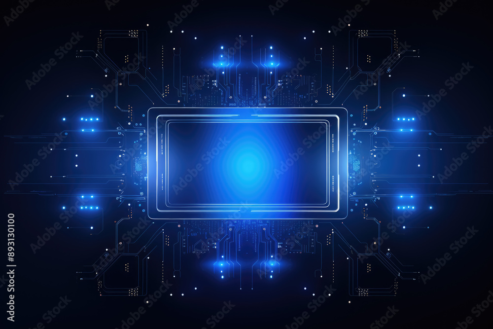 Obraz premium generated illustration of abstract network digital technology background.