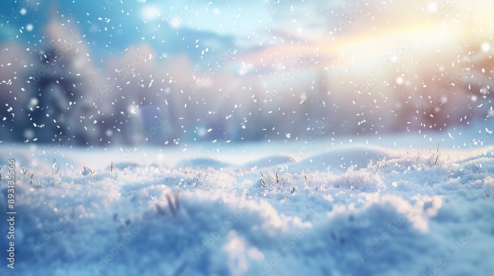 Winter snowy landscape background for christmas or new year holidays Winter snowy landscape background for christmas or new year holidays