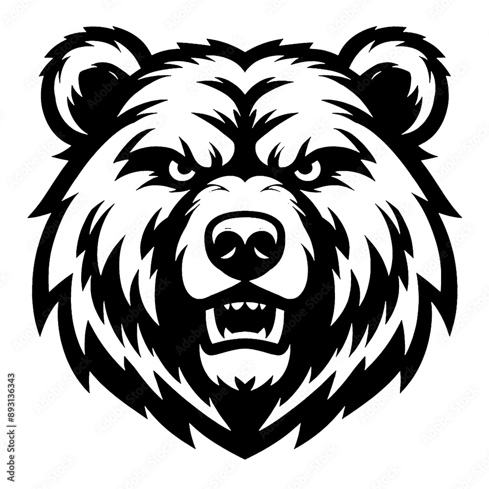 Black and White fun tattoo pattern isolated on White backround
