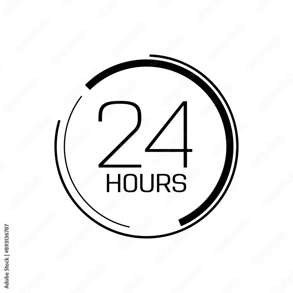 hours clock arrow on white background hours clock arrow on white background