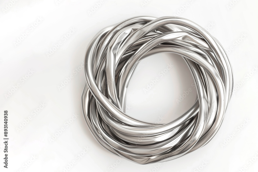 Twisted metal wires banner. Close-Up of Aluminum Electrical Power Cable. Industrial copper wires. Grounding wire to protect the building structure from short circuit. Twisted metal wires banner. Close-Up of Aluminum Electrical Power Cable. Industrial copper wires. Grounding wire to protect the building structure from short circuit.