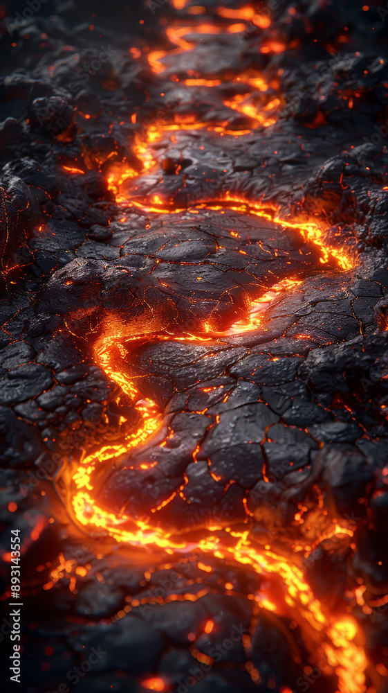 Lava River and Flow Lava River and Flow