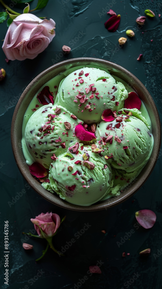 Delicious Pistachio Ice Cream Dessert Delicious Pistachio Ice Cream Dessert