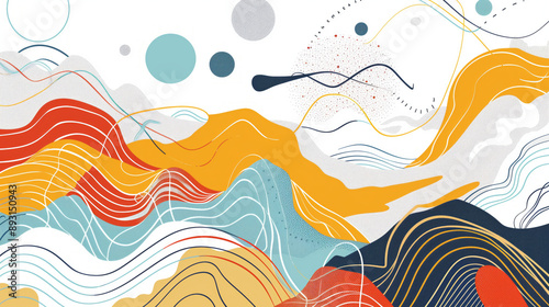 Futuristic background in vector style