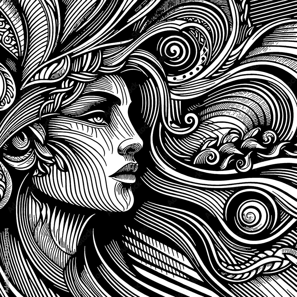 boho art style pattern texture woman face
boho art style pattern texture woman face