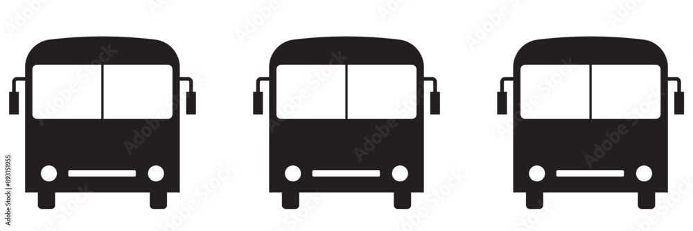 Bus Icons set. Bus vector icon. Public transport symbol. Bus Icons set. Bus vector icon. Public transport symbol.
