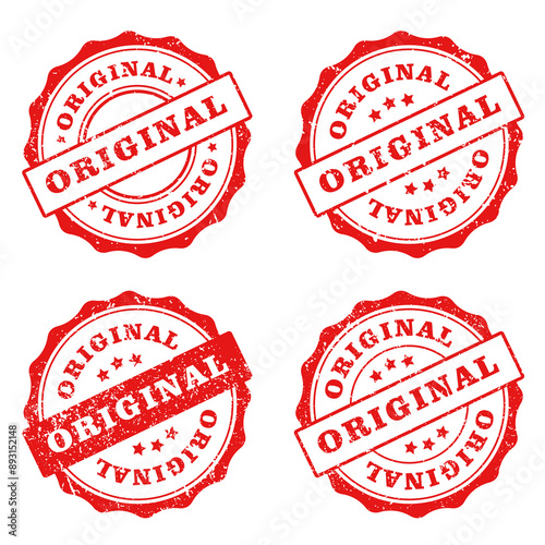 Original Stamp for Original Product in Original Rubber Stamp Grunge SVG vector or Red Color for Your Business