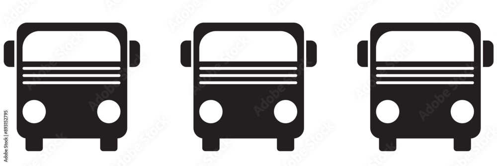 Bus icon set. bus vector icon Bus icon set. bus vector icon