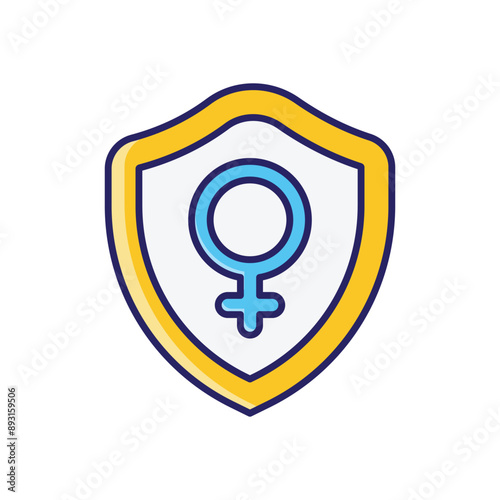 Women's Rights Sign vector icon