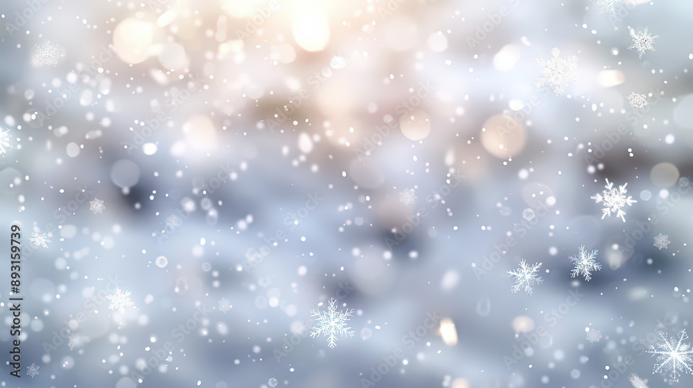 Raindrops on window with winter night sky and snowflakes Raindrops on window with winter night sky and snowflakes
