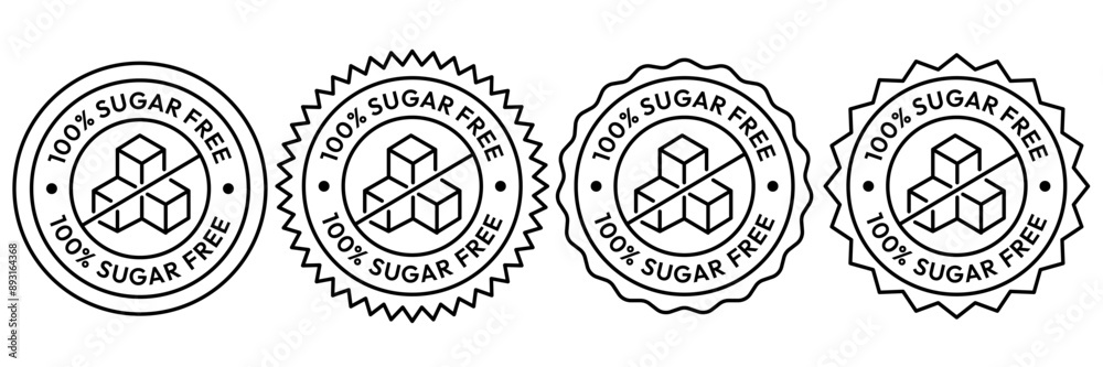 Sugar free icon. Zero sugar label. Set allergen free icons. Allergen free products. Products warning symbols. Lactose, gluten, sugar, corn, egg, trans fat, soy, nuts free, coffeine sign. Sugar free icon. Zero sugar label. Set allergen free icons. Allergen free products. Products warning symbols. Lactose, gluten, sugar, corn, egg, trans fat, soy, nuts free, coffeine sign.