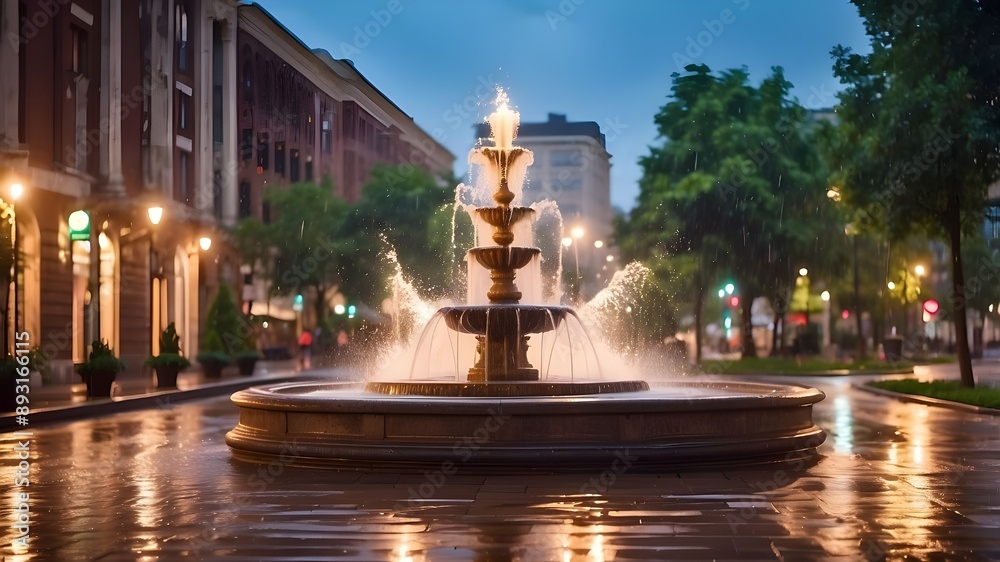 fountain in the night fountain in the night