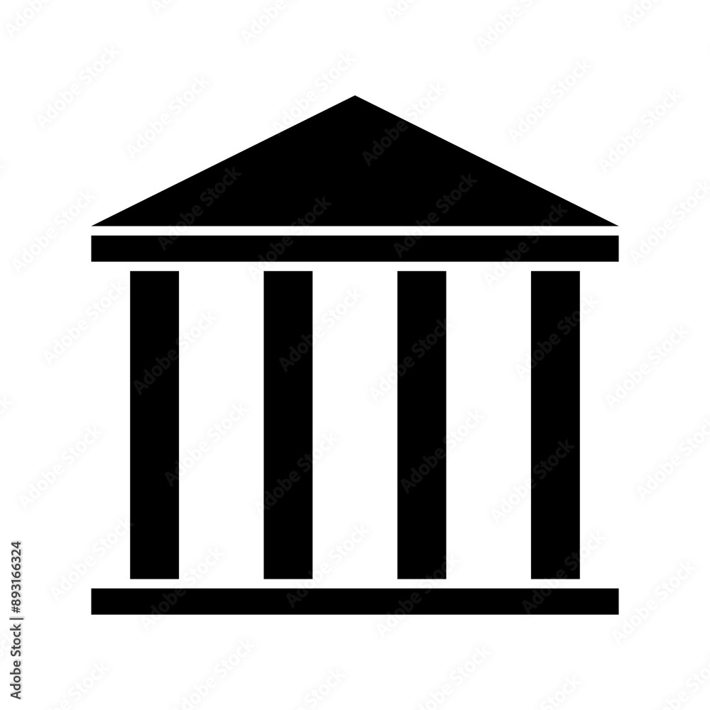 Building university architecture icon, museum roman symbol, flat design vector illustration Building university architecture icon, museum roman symbol, flat design vector illustration