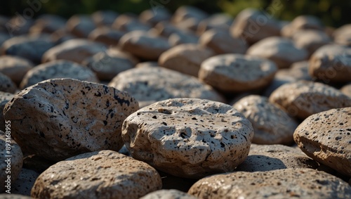 Serenity in Stone - Close-Up of Spa-like Rocks. photo