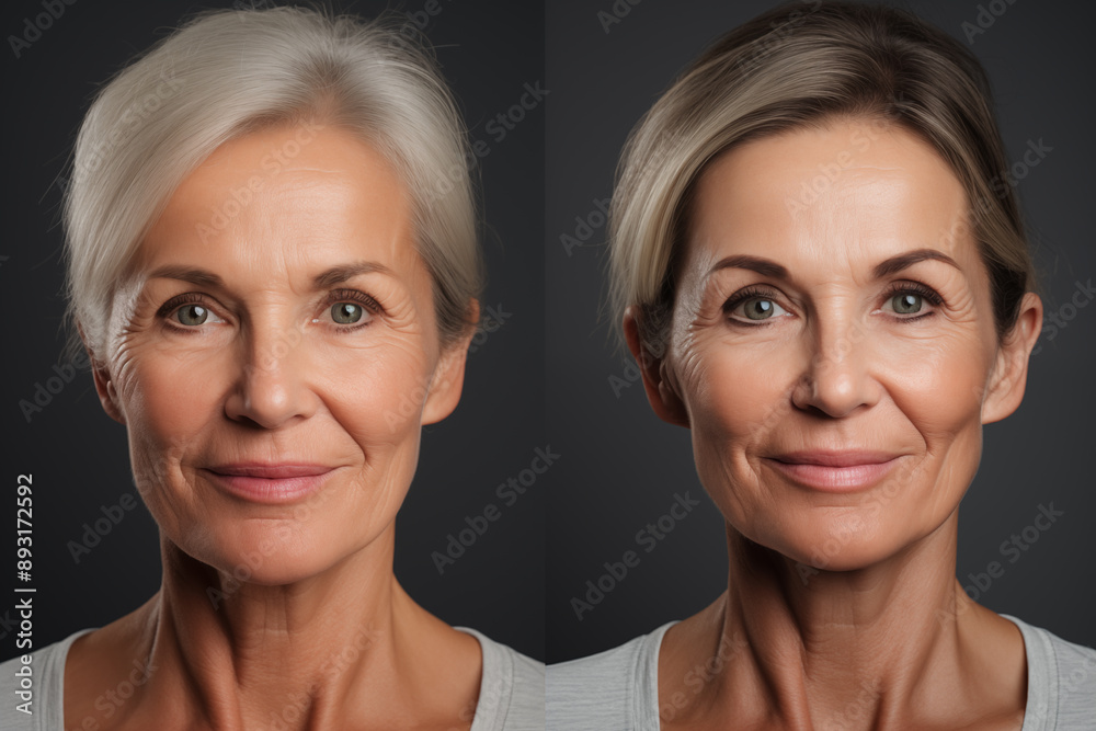 A beautiful middle-aged woman. Mature woman looking at camera A beautiful middle-aged woman. Mature woman looking at camera