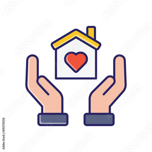 Women's Shelter vector icon