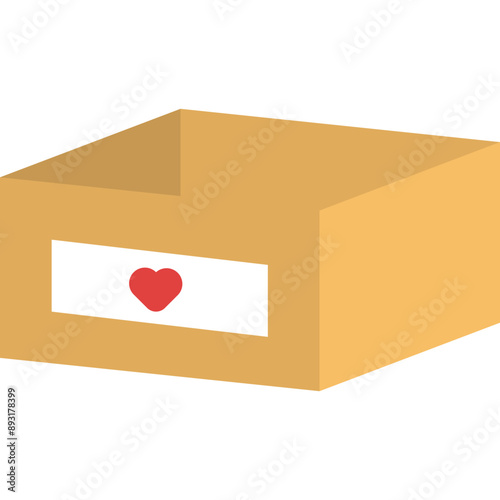Flat Donation Box