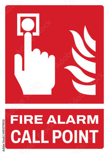 ISO fire prevention safety sign text variation_fire alarm call point size a4/a3/a2/a1	
