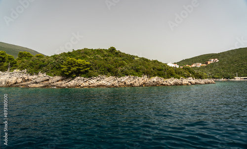 Bay of Kotor also known as the Boka views, popular Balkan coastline