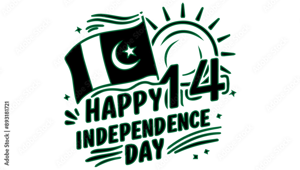 14 August Independence day with splash of green 14 August Independence day with splash of green