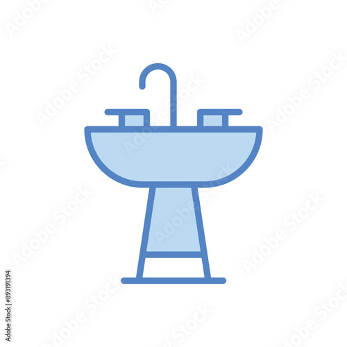 Bathroom Sink vector icon
