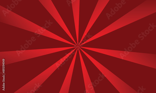 red sunburst background with retro style design
