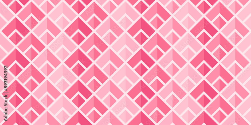 A pink and white patterned background with pink squares and triangles A pink and white patterned background with pink squares and triangles