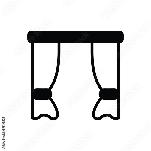 Curtain vector icon