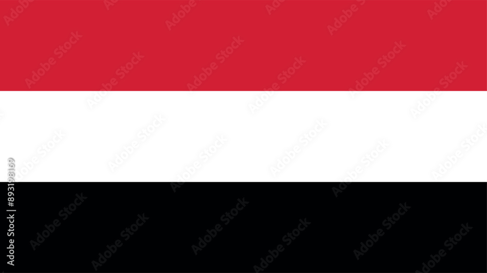 Official vector flag of Yemen. Illustration eps10. Official vector flag of Yemen. Illustration eps10.