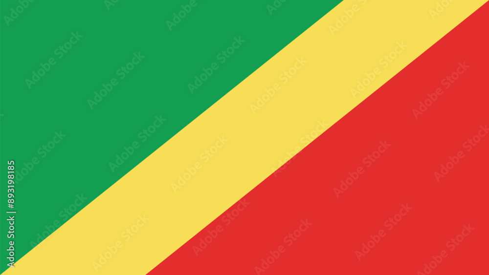 Official vector flag of Republic of the Congo. Illustration eps10. Official vector flag of Republic of the Congo. Illustration eps10.