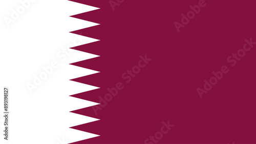 Official vector flag of Qatar. Illustration eps10.