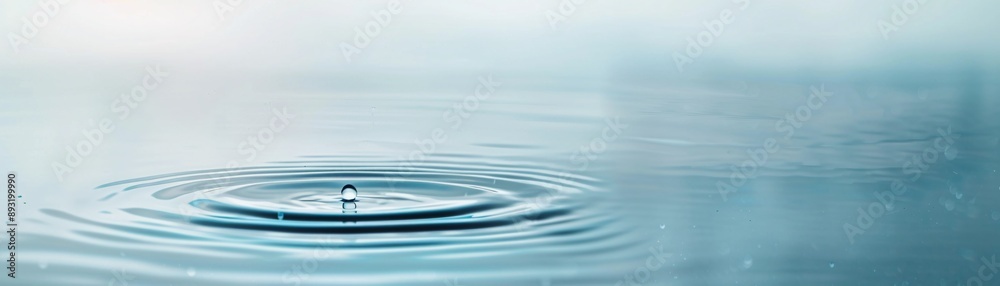 A peaceful and sharp photo of a calm lake with gentle raindrops creating ripples on the water's surface A peaceful and sharp photo of a calm lake with gentle raindrops creating ripples on the water's surface