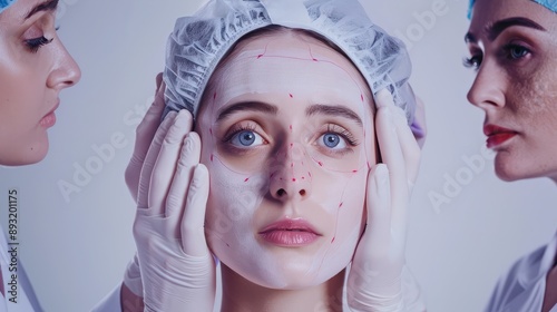 Facial measurement and beauty: multi-process facial shaping and skin care practices photo