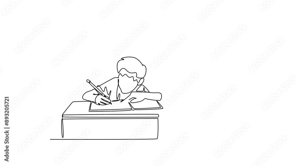 Lecturers teaching in class concept. Single line draw design. Full length animation illustration. High quality 4k footage. Lecturers teaching in class concept. Single line draw design. Full length animation illustration. High quality 4k footage.