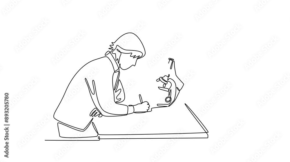 Lecturers teaching in class concept. Single line draw design. Full length animation illustration. High quality 4k footage. Lecturers teaching in class concept. Single line draw design. Full length animation illustration. High quality 4k footage.